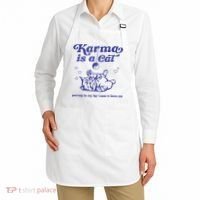Karma Is A Cat Apron thumb 2