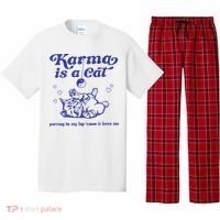 Karma Is A Cat Pajama Set thumb 0