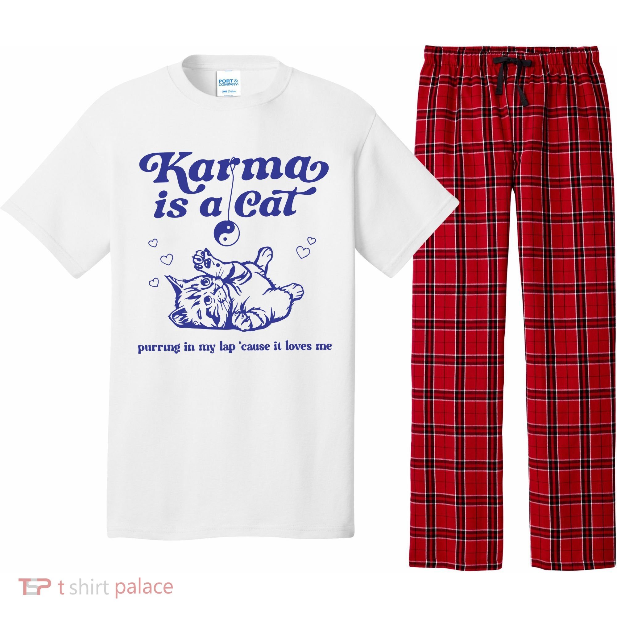 Karma Is A Cat Pajama Set