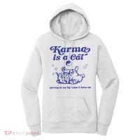 Karma Is A Cat Women's Hoodie thumb 0