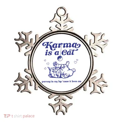 Karma Is A Cat Ornament