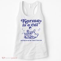 Karma Is A Cat Women's Tank Top thumb 0