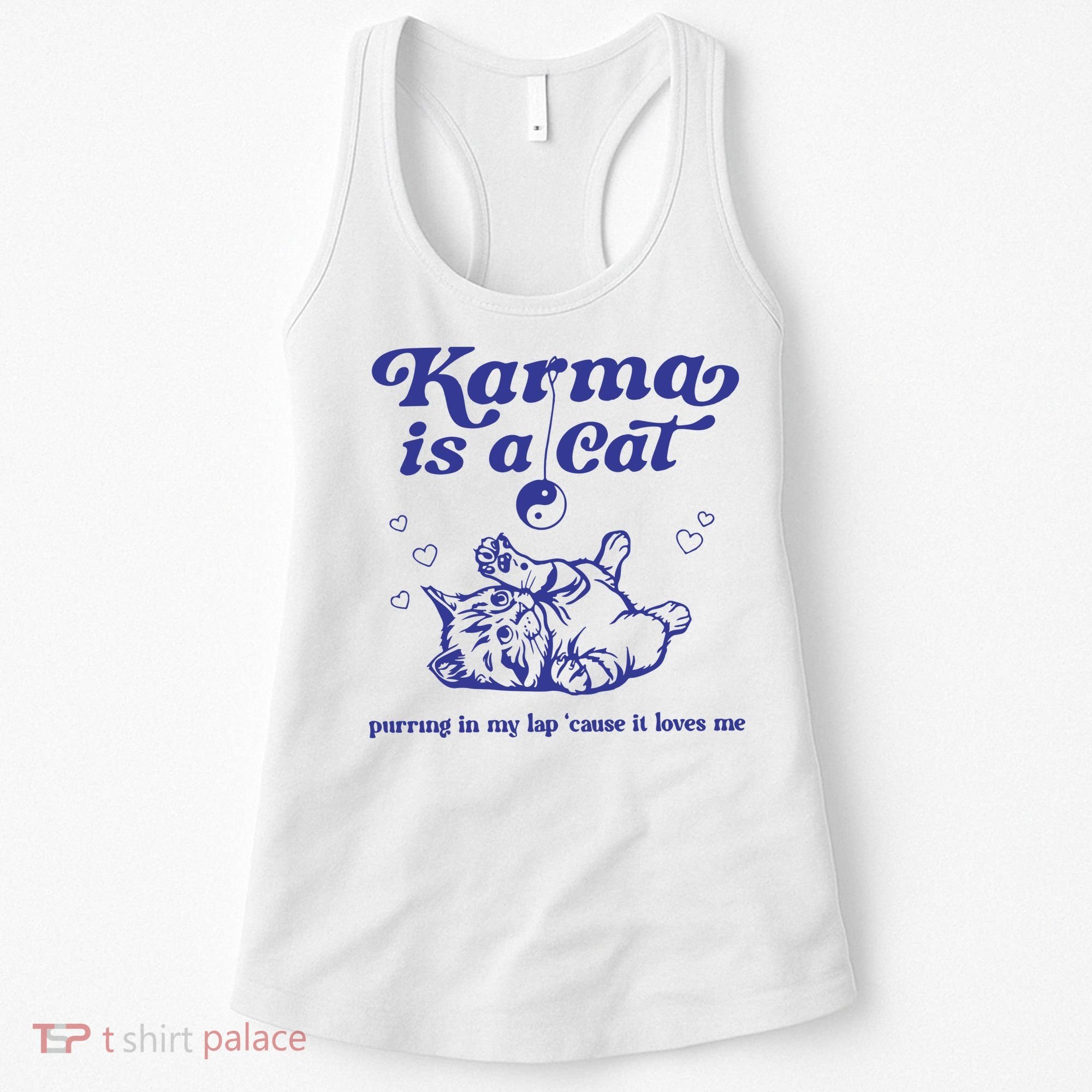 Karma Is A Cat Women's Tank Top
