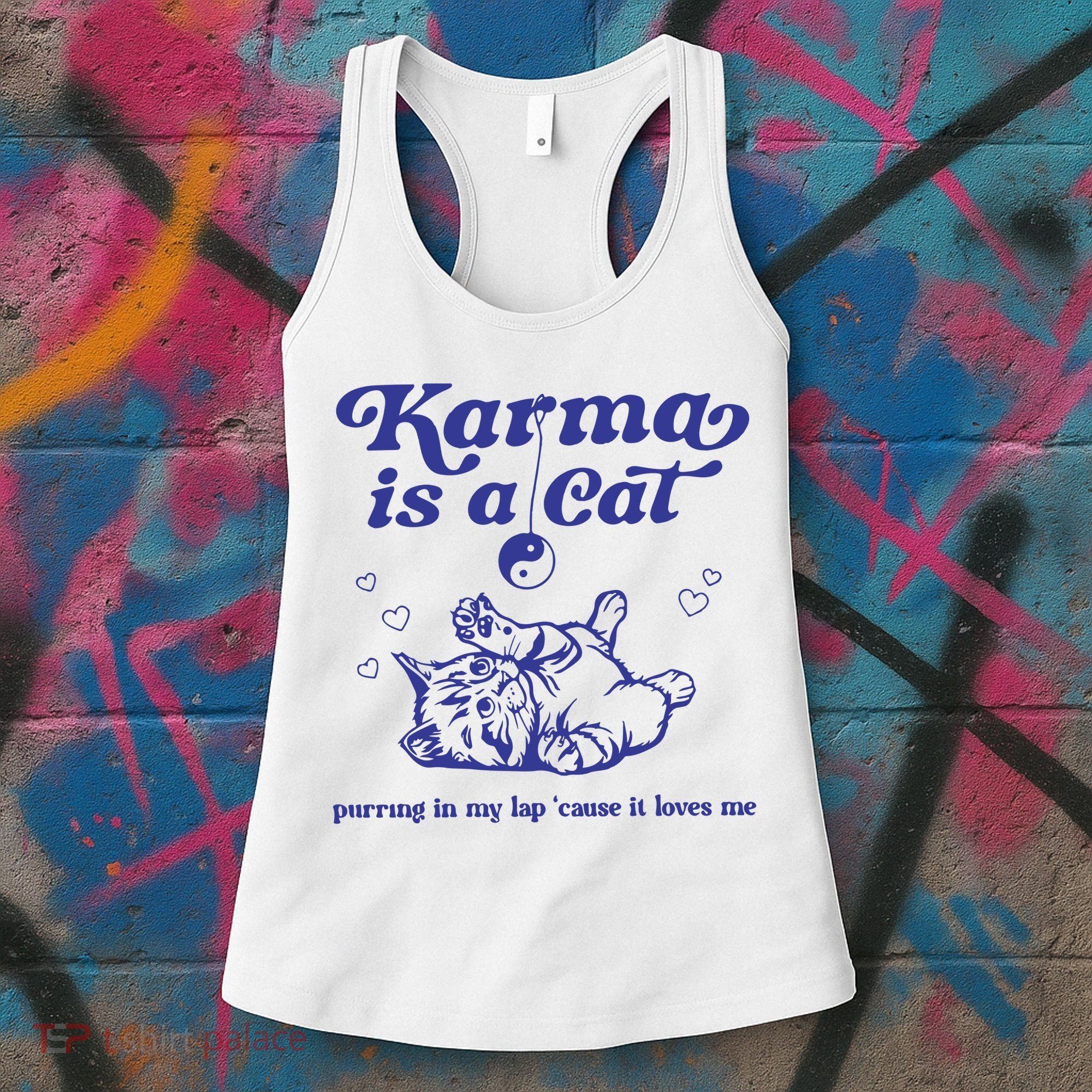 Karma Is A Cat Women's Tank Top