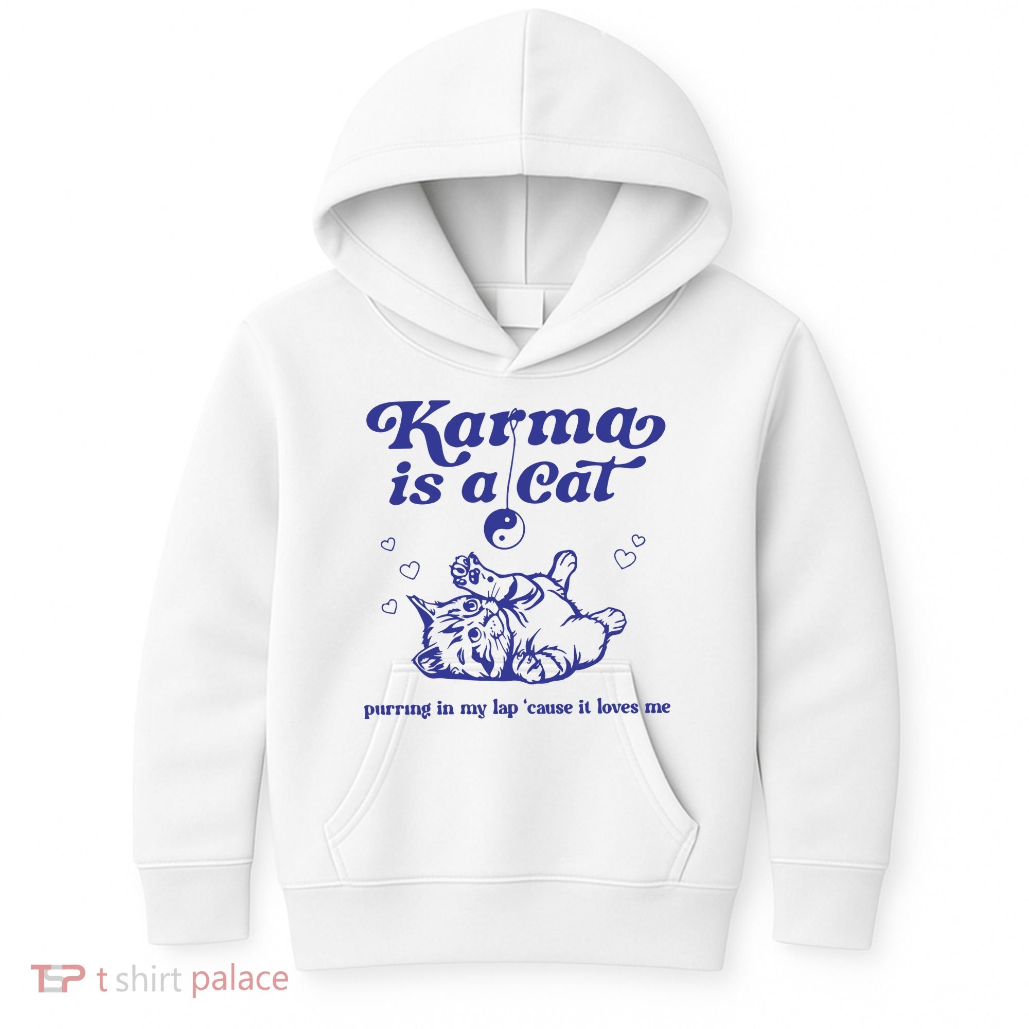 Karma Is A Cat Kids Hoodie
