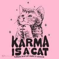 Karma Is A Cat Shirts Taylor Eras Cat Lover Coaster thumb 2