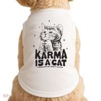 Karma Is A Cat Shirts Taylor Eras Cat Lover Doggie Tank thumb 0