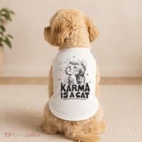 Karma Is A Cat Shirts Taylor Eras Cat Lover Doggie Tank thumb 2