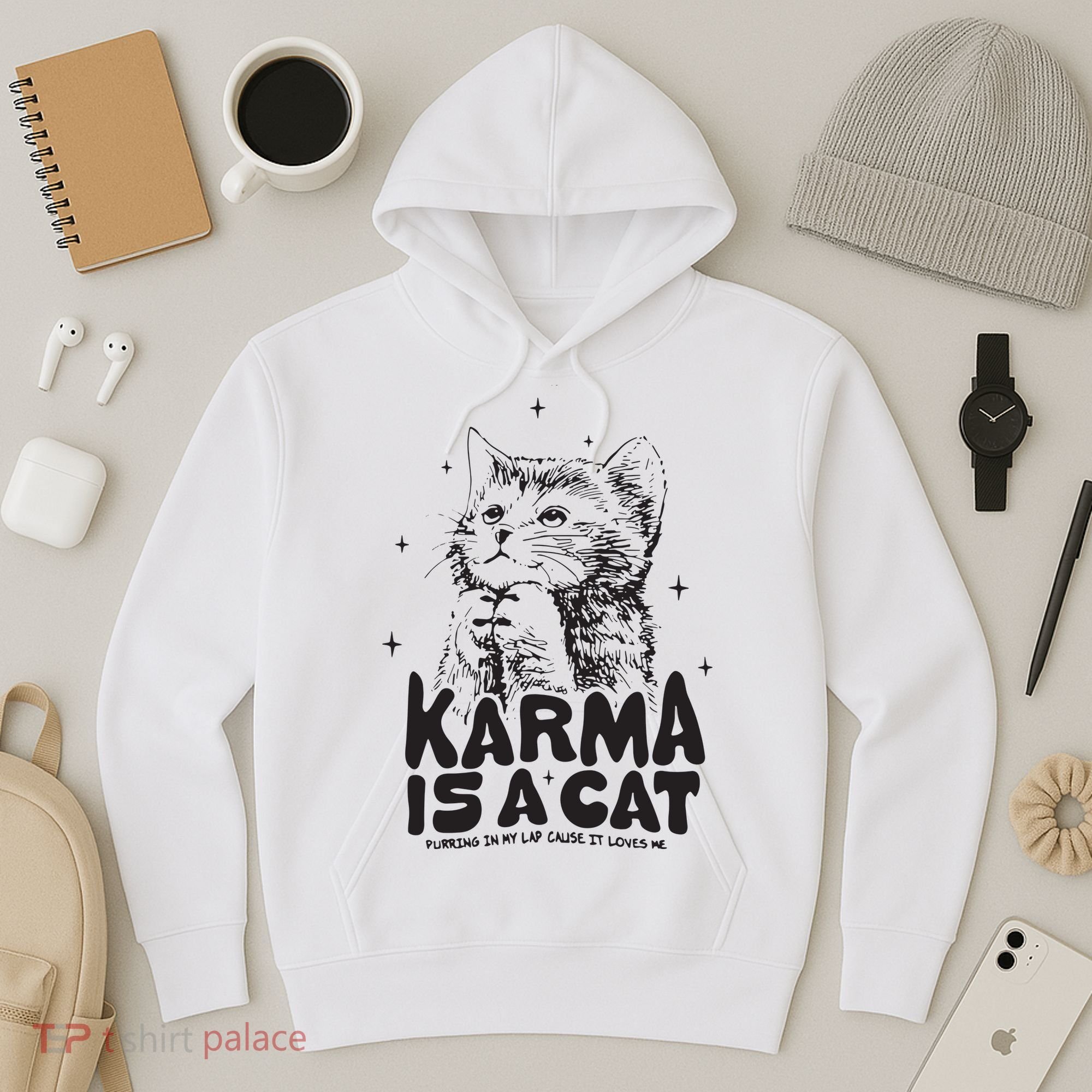 Karma Is A Cat Shirts Taylor Eras Cat Lover Hoodie