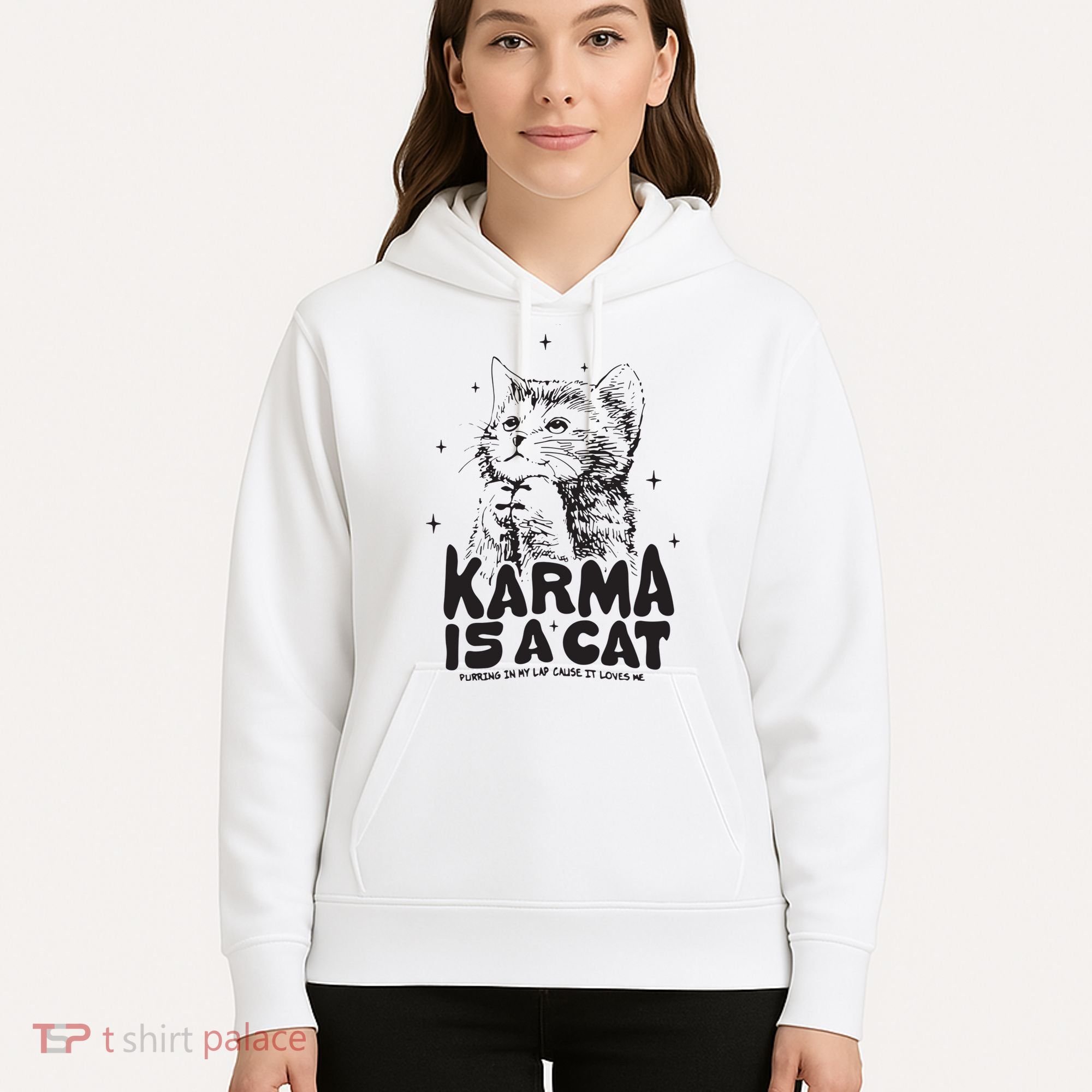 Karma Is A Cat Shirts Taylor Eras Cat Lover Hoodie