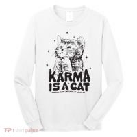 Karma Is A Cat Shirts Taylor Eras Cat Lover Long Sleeve Shirt thumb 0