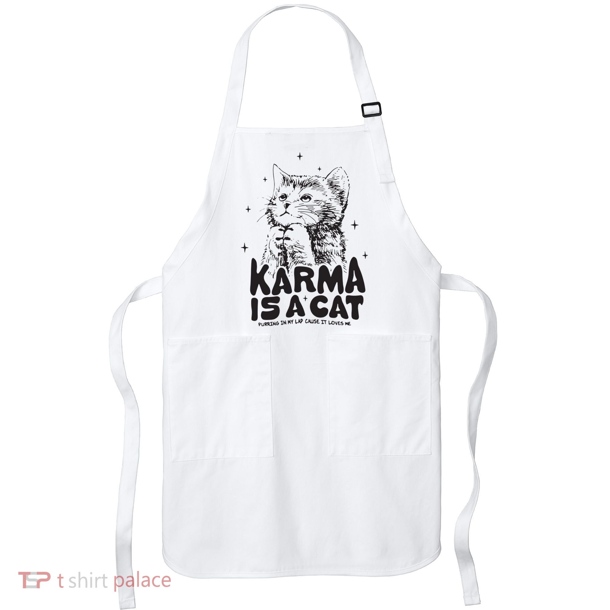 Karma Is A Cat Shirts Taylor Eras Cat Lover Apron