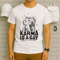 Karma Is A Cat Shirts Taylor Eras Cat Lover T-Shirt thumb 6