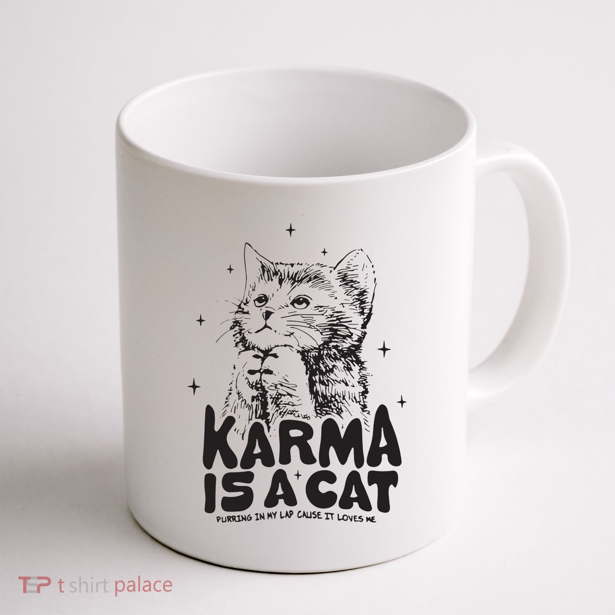 Karma Is A Cat Shirts Taylor Eras Cat Lover Coffee Mug