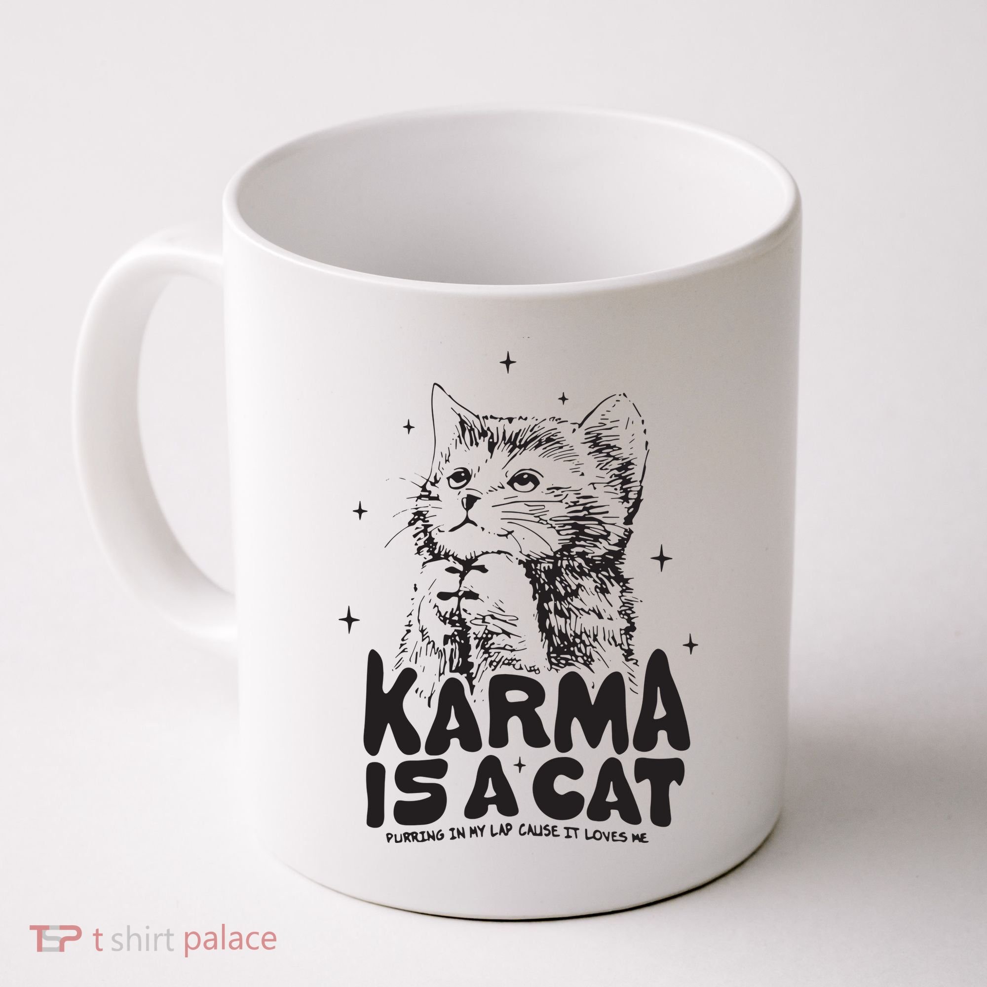 Karma Is A Cat Shirts Taylor Eras Cat Lover Coffee Mug