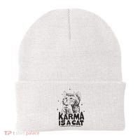Karma Is A Cat Shirts Taylor Eras Cat Lover Beanie thumb 0