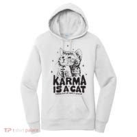 Karma Is A Cat Shirts Taylor Eras Cat Lover Women's Hoodie thumb 0