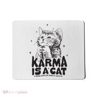 Karma Is A Cat Shirts Taylor Eras Cat Lover Mousepad thumb 0