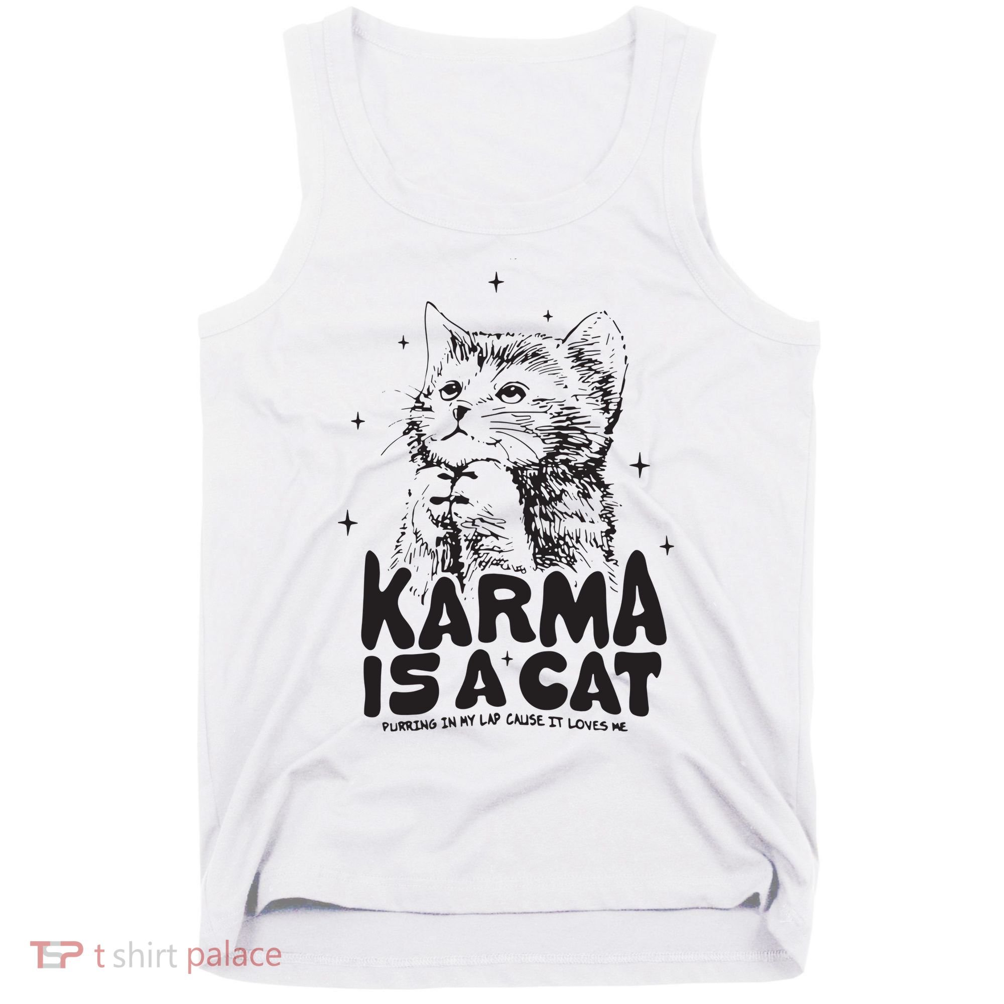 Karma Is A Cat Shirts Taylor Eras Cat Lover Tank Top