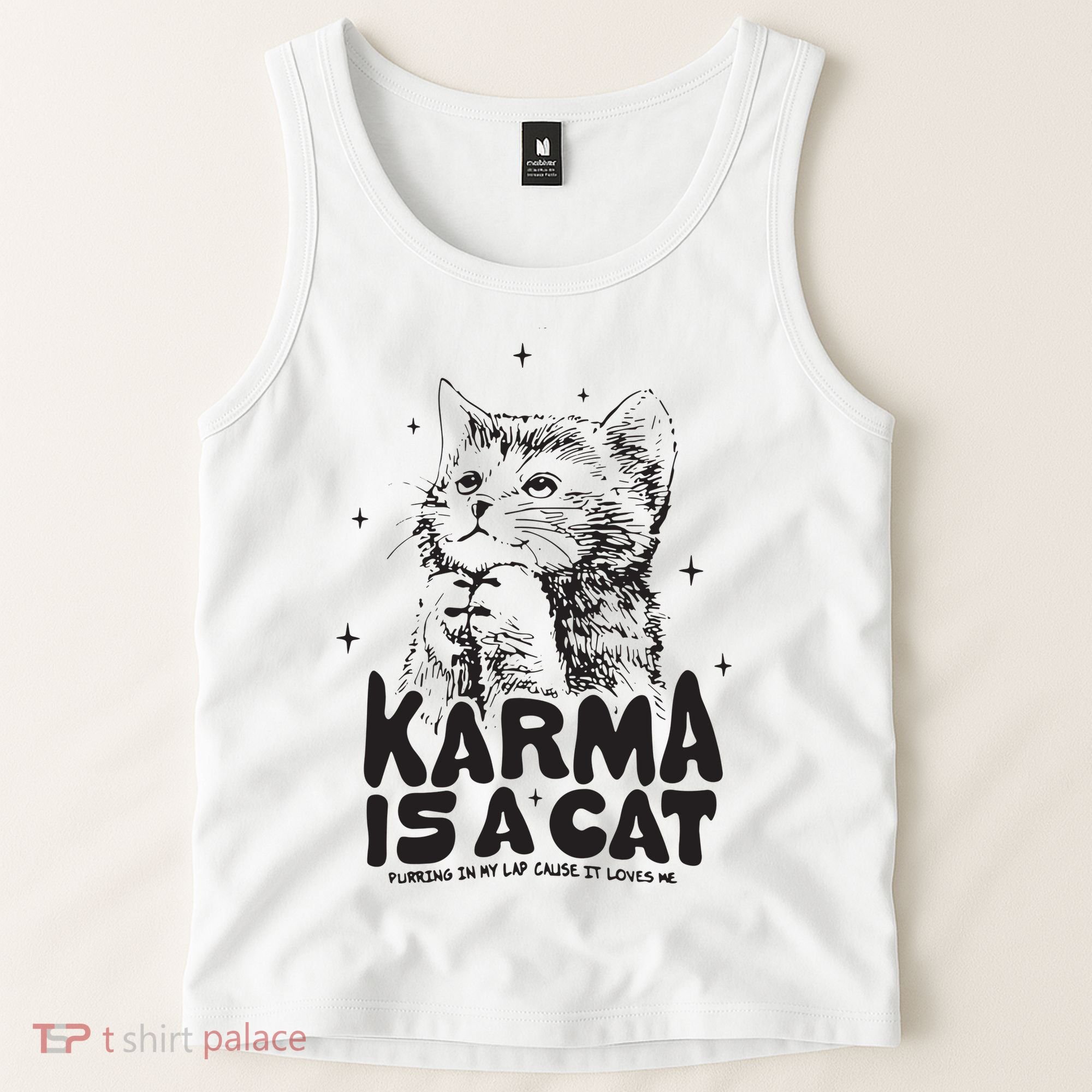 Karma Is A Cat Shirts Taylor Eras Cat Lover Tank Top