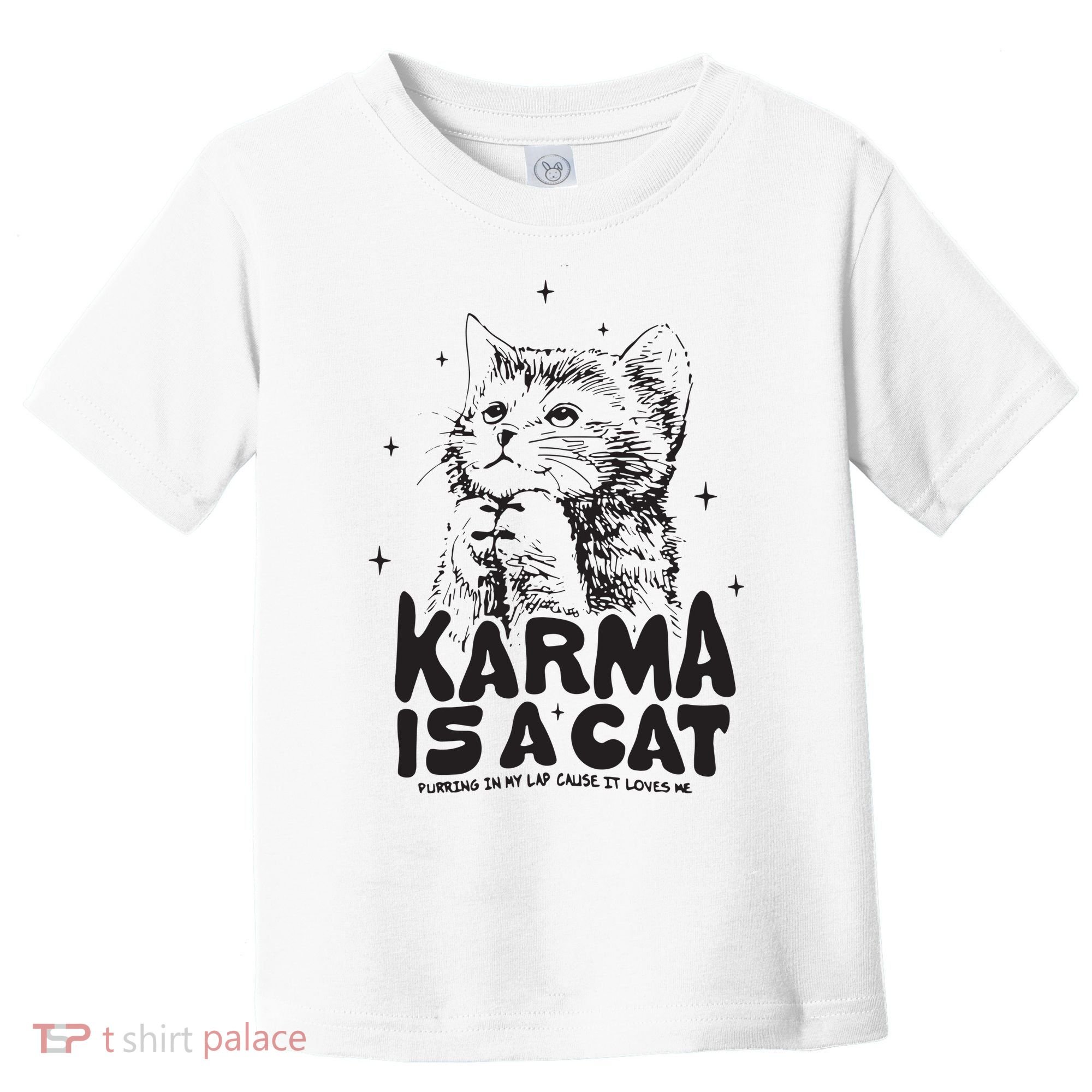 Karma Is A Cat Shirts Taylor Eras Cat Lover Toddler T-Shirt