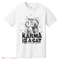 Karma Is A Cat Shirts Taylor Eras Cat Lover Kids T-Shirt thumb 0