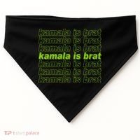 Kamala Is Brat Meme Kamala Harris 2024 USA-Made Doggie Bandana thumb 0