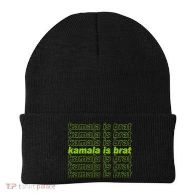 Kamala Is Brat Meme Kamala Harris 2024 Beanie