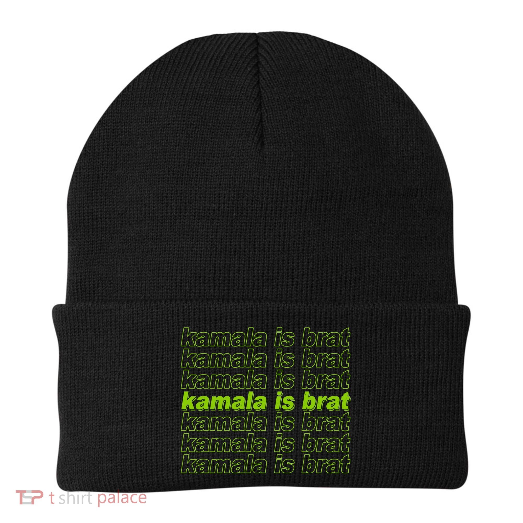 Kamala Is Brat Meme Kamala Harris 2024 Beanie
