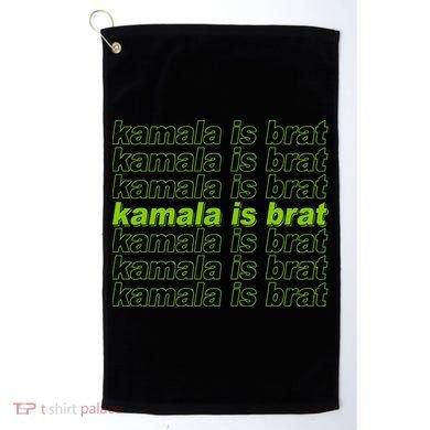 Kamala Is Brat Meme Kamala Harris 2024 Golf Towel