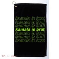 Kamala Is Brat Meme Kamala Harris 2024 Golf Towel thumb 0