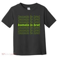 Kamala Is Brat Meme Kamala Harris 2024 Toddler T-Shirt thumb 0