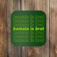 Kamala Is Brat Meme Kamala Harris 2024 Coaster thumb 0