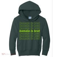 Kamala Is Brat Meme Kamala Harris 2024 Kids Hoodie thumb 0