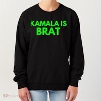 Kamala Is Brat V Neck Women's Sweatshirt thumb 0