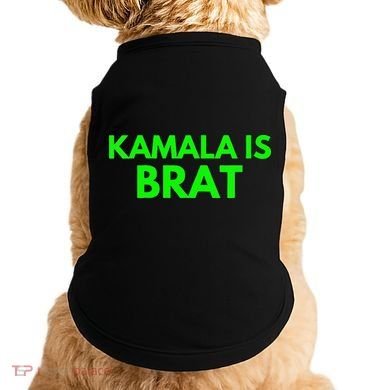 Kamala Is Brat V Neck Doggie Tank