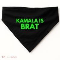Kamala Is Brat V Neck USA-Made Doggie Bandana thumb 0