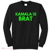 Kamala Is Brat V Neck Sweatshirt thumb 0