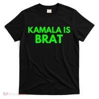 Kamala Is Brat V Neck T-Shirt thumb 0