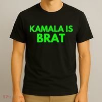 Kamala Is Brat V Neck T-Shirt thumb 3