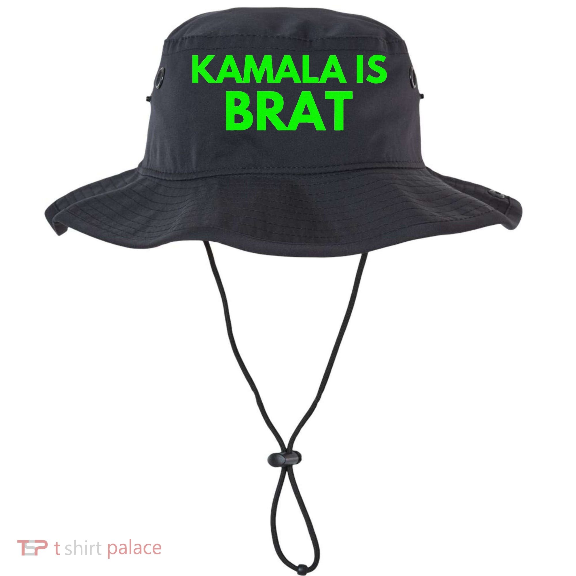 Kamala Is Brat V Neck Bucket Hat