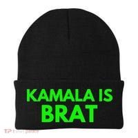 Kamala Is Brat V Neck Beanie thumb 0