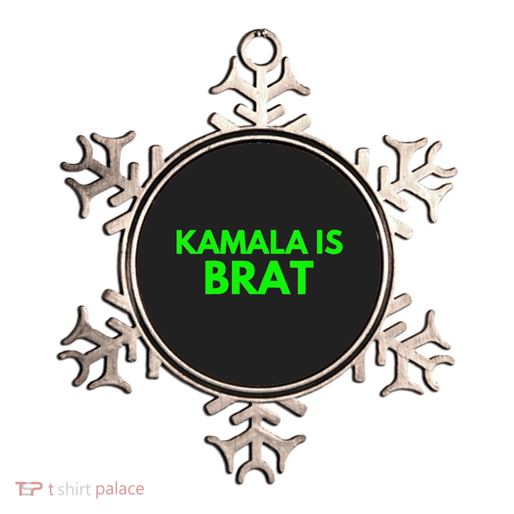 Kamala Is Brat V Neck Ornament