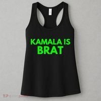 Kamala Is Brat V Neck Women's Tank Top thumb 3