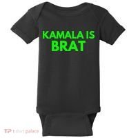 Kamala Is Brat V Neck Baby Bodysuit thumb 0