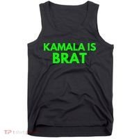 Kamala Is Brat V Neck Tank Top thumb 0