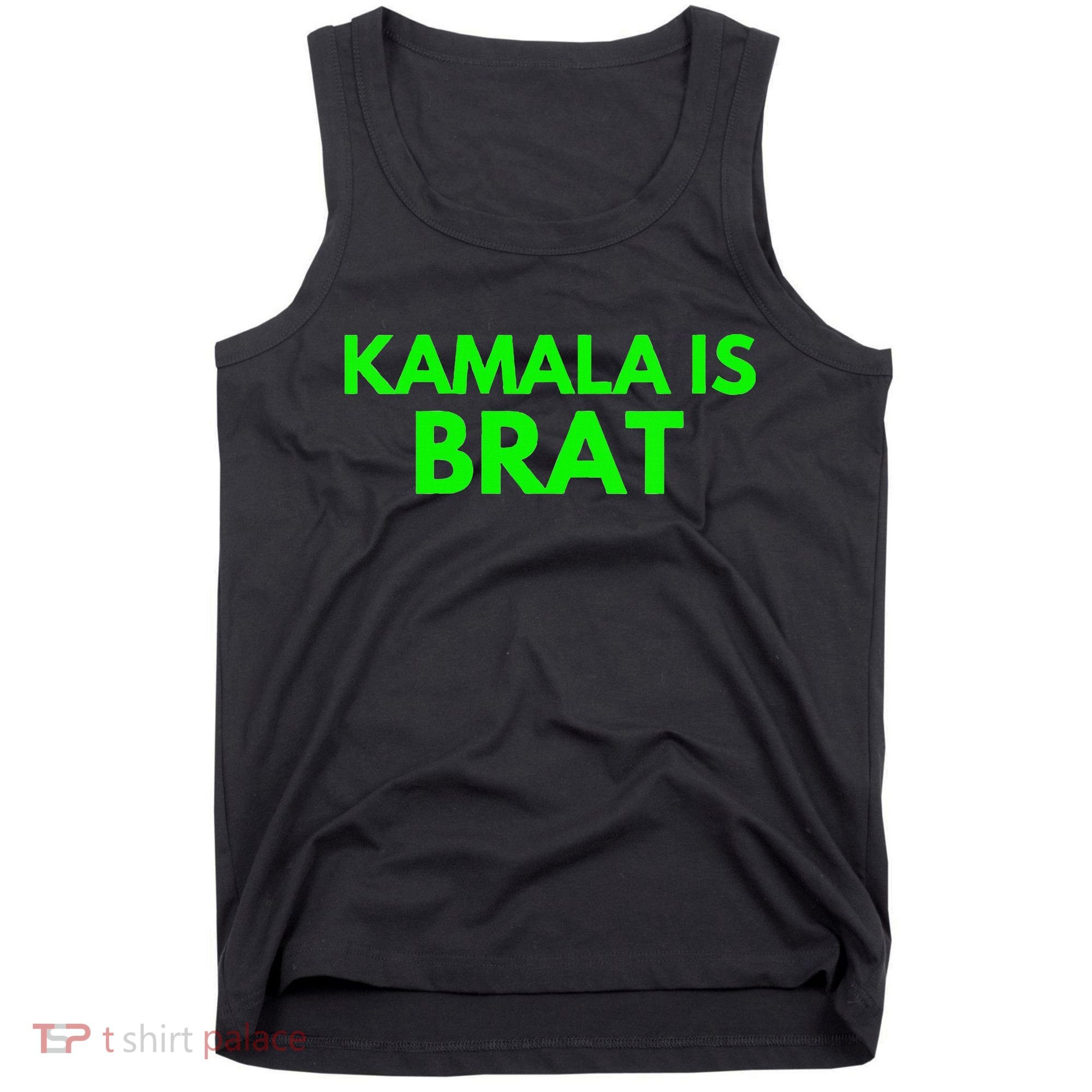 Kamala Is Brat V Neck Tank Top
