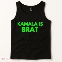 Kamala Is Brat V Neck Tank Top thumb 2