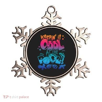 Keepin It Cool In The Pool Summer Vibes Matching Family Gift Ornament