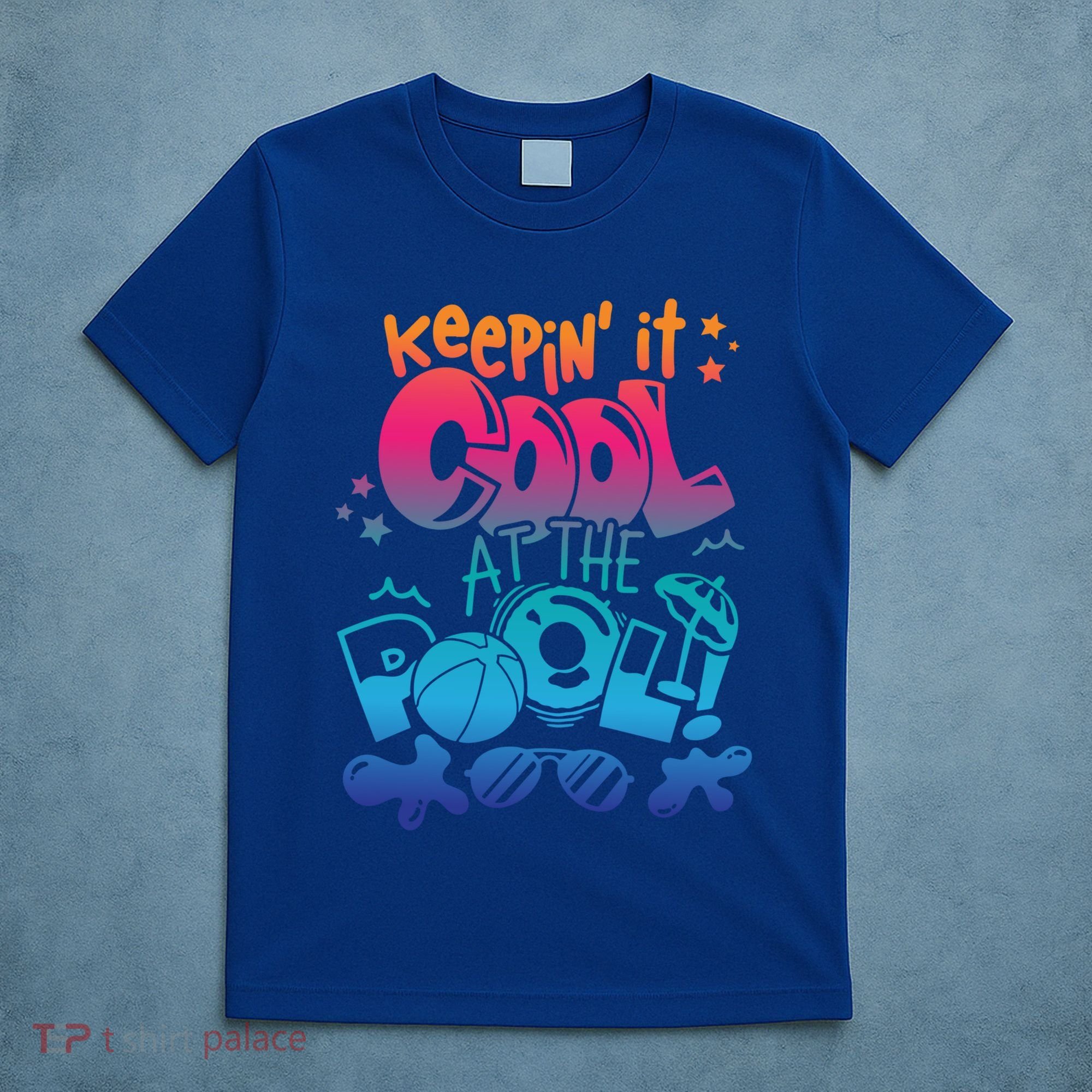 Keepin It Cool In The Pool Summer Vibes Matching Family Gift T-Shirt